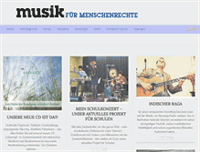 Tablet Screenshot of musik-fuer-menschenrechte.de